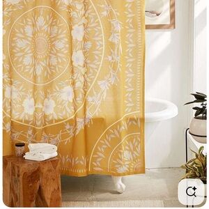 urban outfitters  Iris Sketched Floral shower curtain